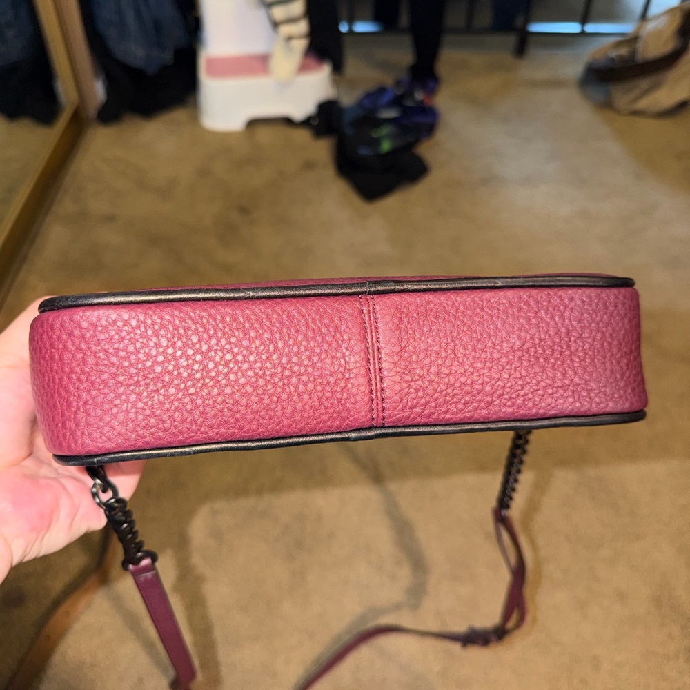 Michael Kors Plum Leather Crossbody Bag - Picture 11 of 11